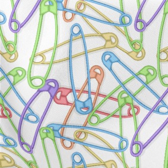 Colorful Safety Pins Stretch Ponte
