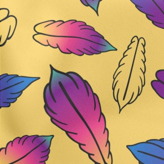 Beautiful Gradient Feathers Stretch Ponte