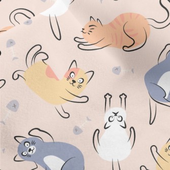 Funny Jumping Cat Micro Fleece