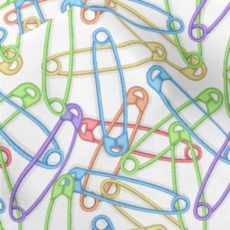 Colorful Safety Pins Micro Fleece