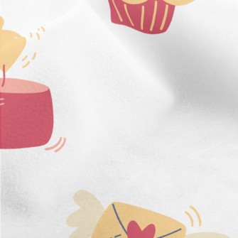 Romantic Candle Cake Micro Fleece