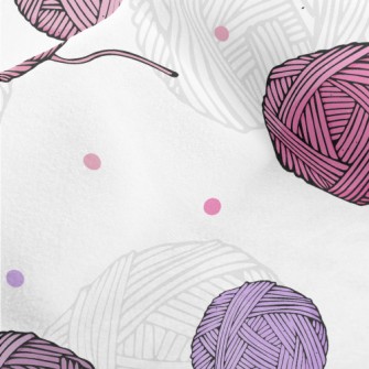 Dots Of Wool Ball Micro Fleece