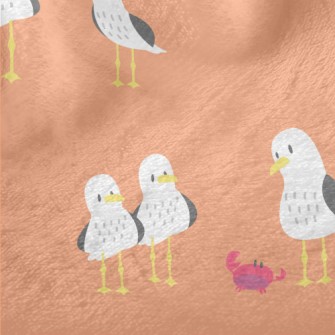 Cute Seagull Family Minky