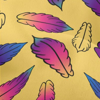 Beautiful Gradient Feathers Lightweight Performance Linen