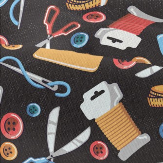 Sewing Machine Button Scissors Modern Jersey