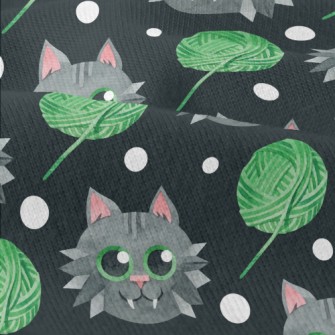 Gray Cat Wool Ball Modern Jersey