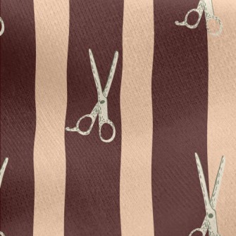 Vintage Salon Scissors Jersey Backed Fleece