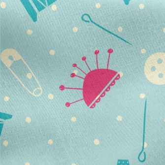 Bead Needle Button Thread Jersey Backed Fleece