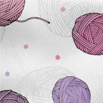 Dots Of Wool Ball Jersey Backed Fleece