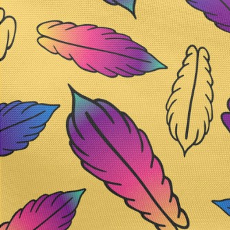 Beautiful Gradient Feathers Pongee