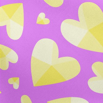 Shiny Gradient Heart Pongee