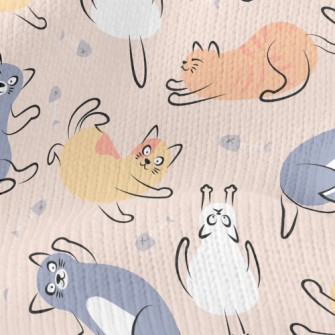 Funny Jumping Cat Stretch Jersey