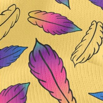 Beautiful Gradient Feathers Stretch Jersey