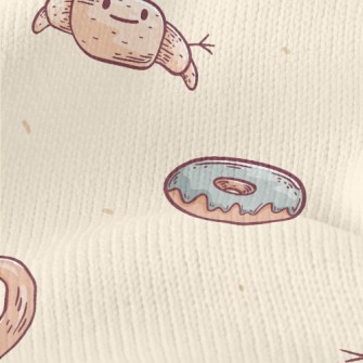 Breakfast Croissant Coffee Stretch Jersey