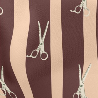 Vintage Salon Scissors Lightweight Cotton Poplin