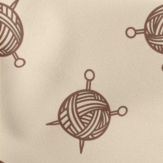 Yarn Ball Needle Lightweight Cotton Poplin