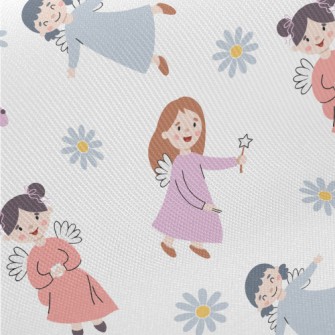 Cute And Gentle Little Fairy Midweight Cotton Poplin