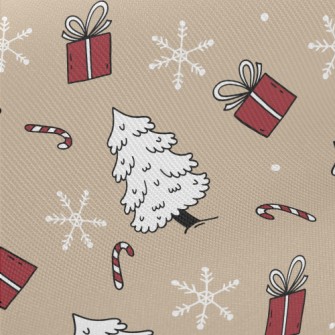 Snow White Christmas Tree Gift Midweight Cotton Poplin