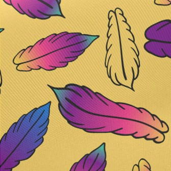 Beautiful Gradient Feathers Midweight Cotton Poplin