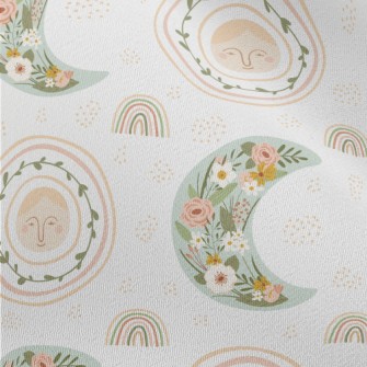 Spring Sky And Flowers Chiffon
