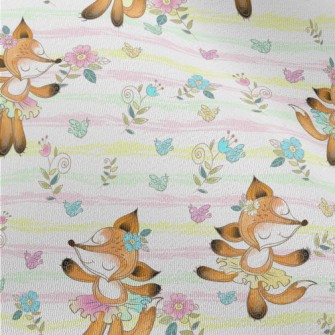 Cute Fox Ballerina Chiffon