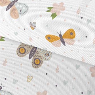 Cute Butterfly With Colorful W Waterproof Oxford