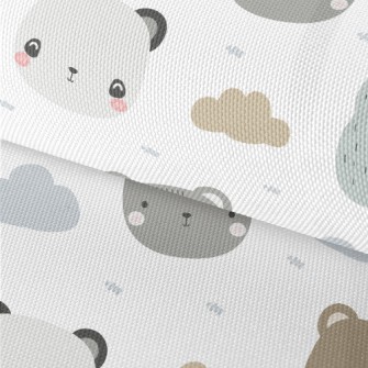 Cute Panda With Friends Waterproof Oxford