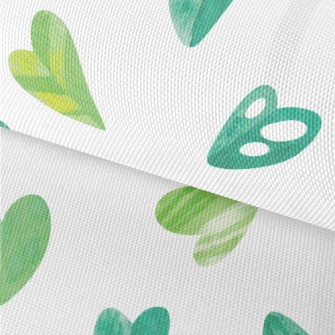 Green Heart Shaped Monstera Le Waterproof Oxford