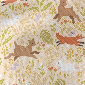 Small Animals Running On The G Waterproof Canvas