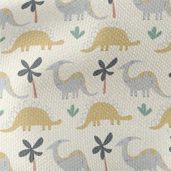 Little Dinosaurs Line Up In Th Waterproof Canvas