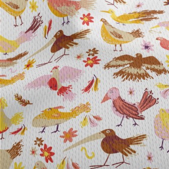 Happy And Funny Birds Athletic Mesh Flat Back
