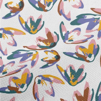 Abstract Colorful Plants Performance Linen