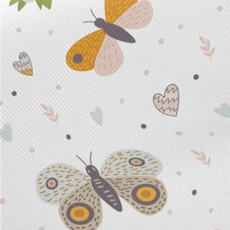 Cute Butterfly With Colorful W Twill