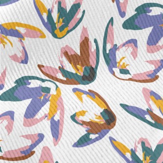 Abstract Colorful Plants Standard Corduroy