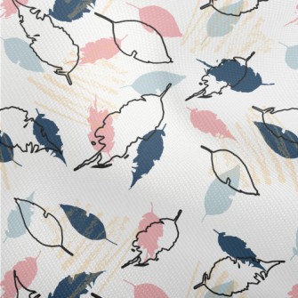 Artistic Tropical Palm Leaves Dobby