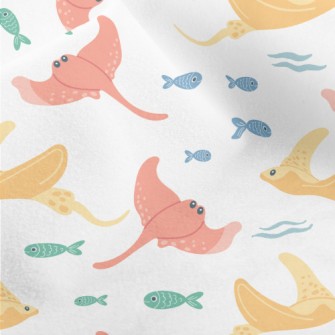Symbiosis Between Stingrays An Micro Fleece