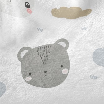 Cute Panda With Friends Minky