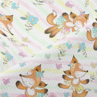 Cute Fox Ballerina Piqué