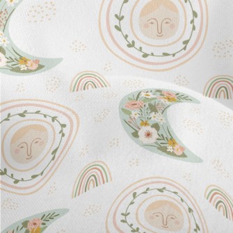 Spring Sky And Flowers Lightweight Performance Linen