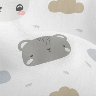 Cute Panda With Friends Lightweight Performance Linen