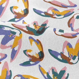 Abstract Colorful Plants Modern Jersey
