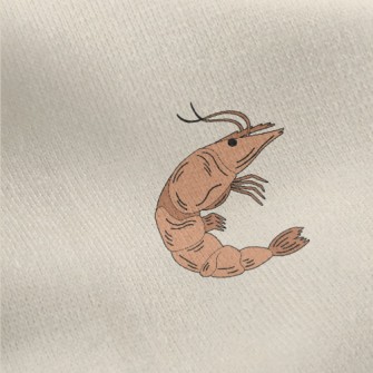 Delicious Shrimp And Lemon Sli Jersey Backed Fleece