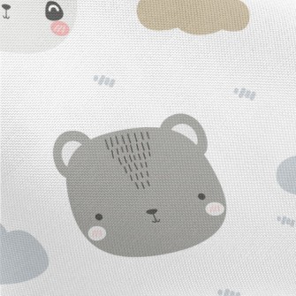 Cute Panda With Friends Pongee