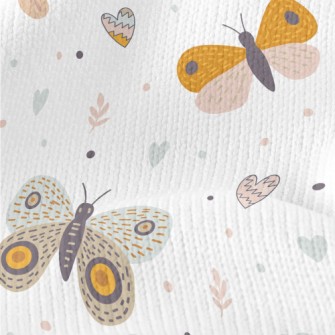 Cute Butterfly With Colorful W Stretch Jersey