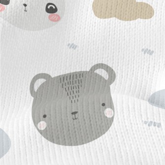 Cute Panda With Friends Stretch Jersey