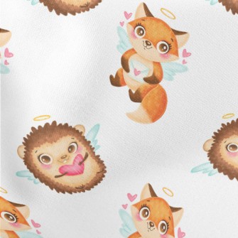 Fox And Hedgehog Celebrate Val Lightweight Cotton Poplin