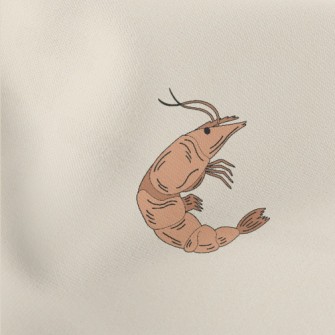 Delicious Shrimp And Lemon Sli Lightweight Cotton Poplin