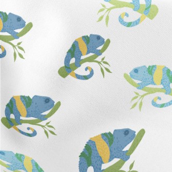 Chameleon In The Rainforest Lightweight Cotton Poplin