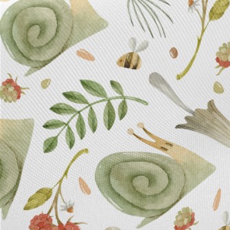 Raspberries Next To A Green Sn Midweight Cotton Poplin