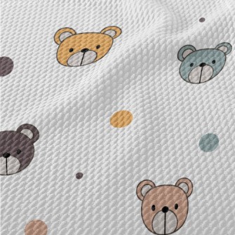 Innocent Little Bear With A Co Birdseye Piqué